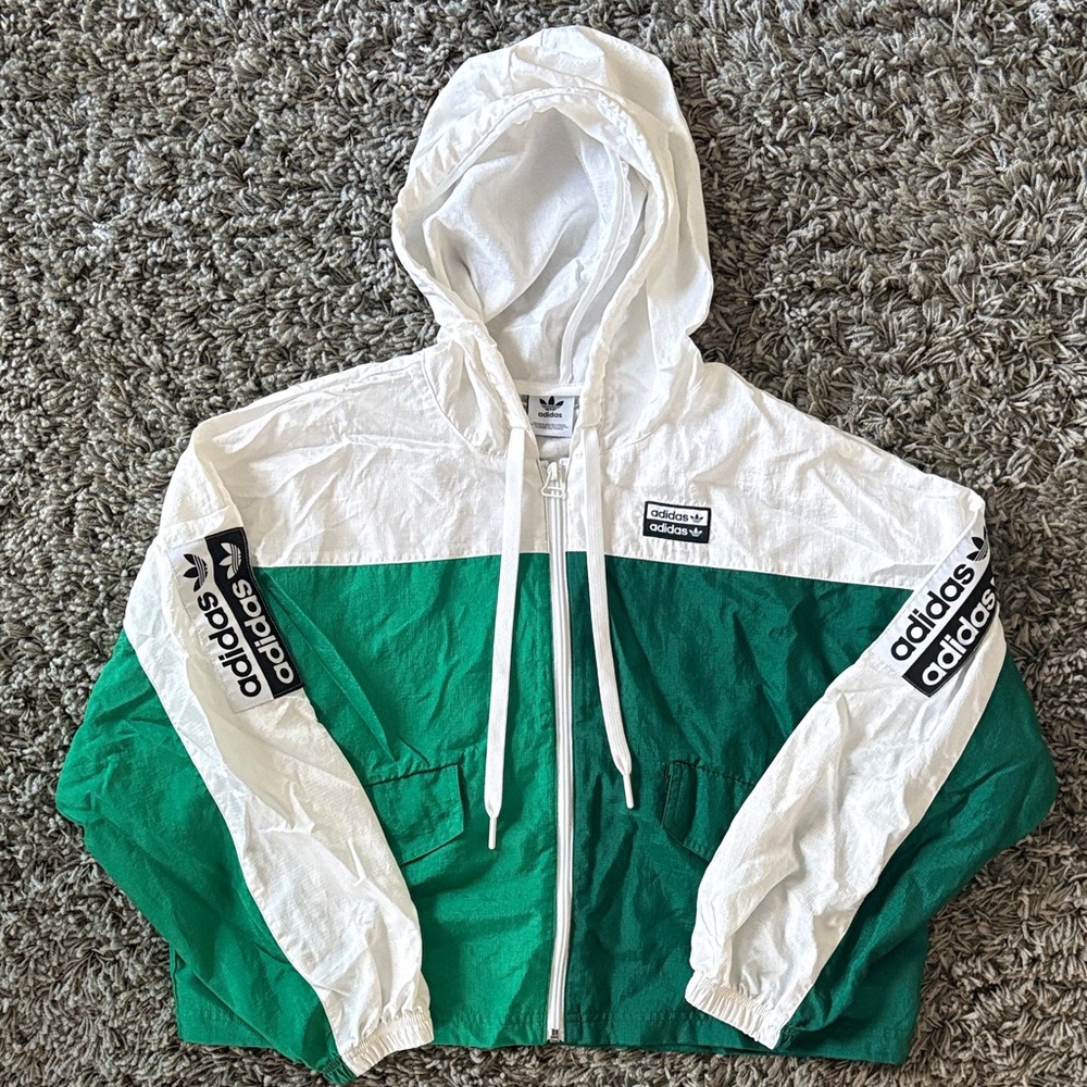 Women’s Adidas Originals Cropped Windbreaker Jacket